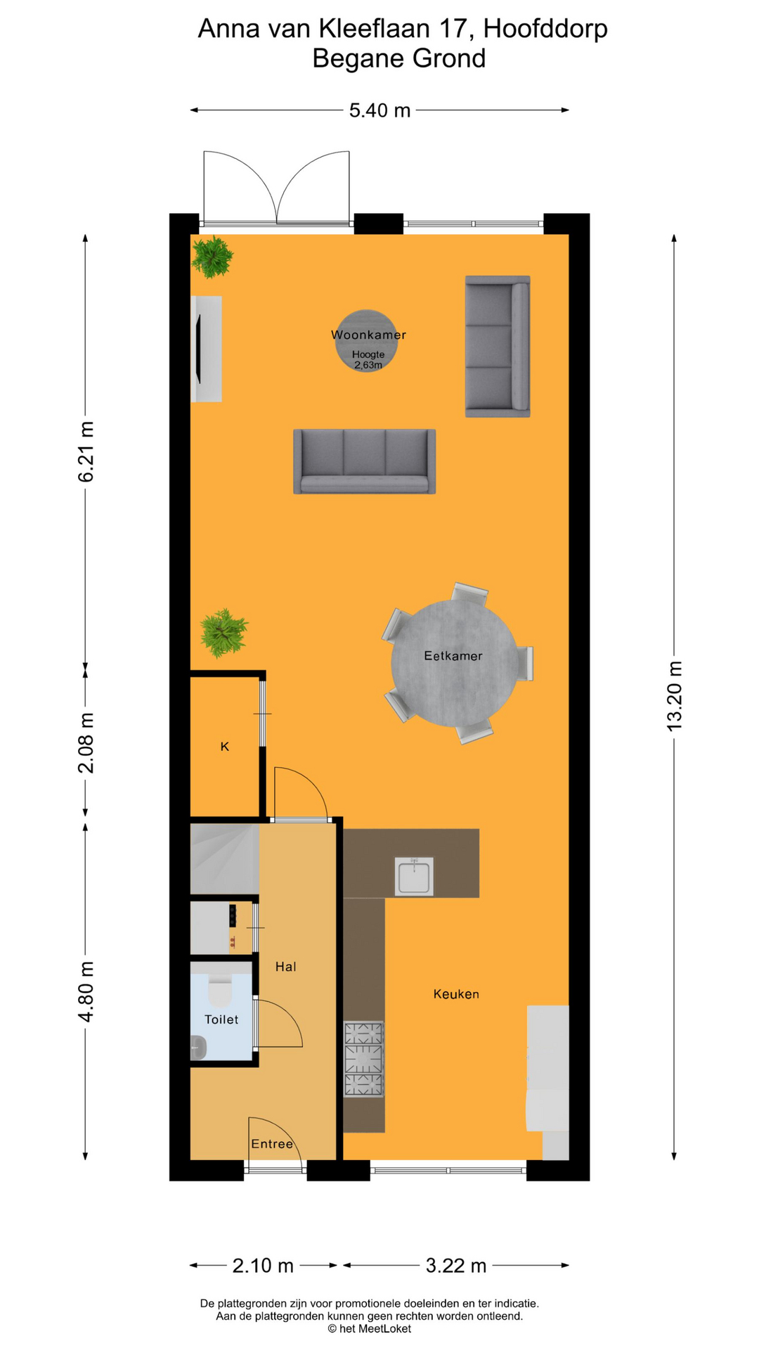 Anna van Kleeflaan 17 , 2135 VD Hoofddorp map